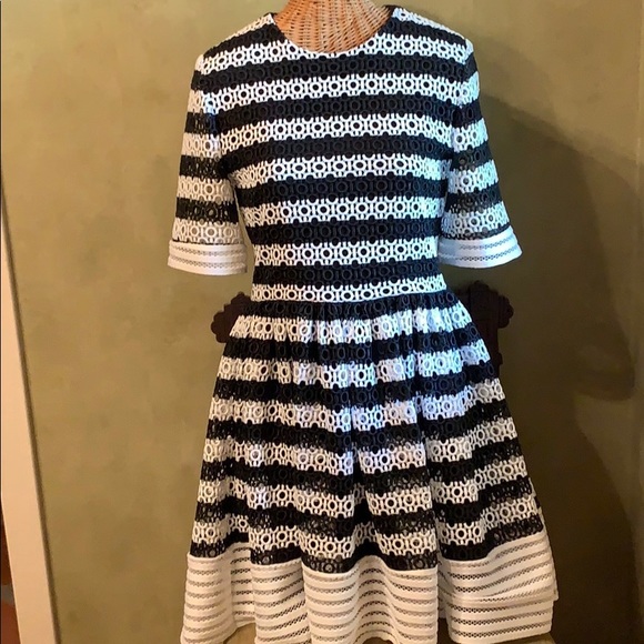 Alexis Eyelet Striped Dress - Picture 3 of 6
